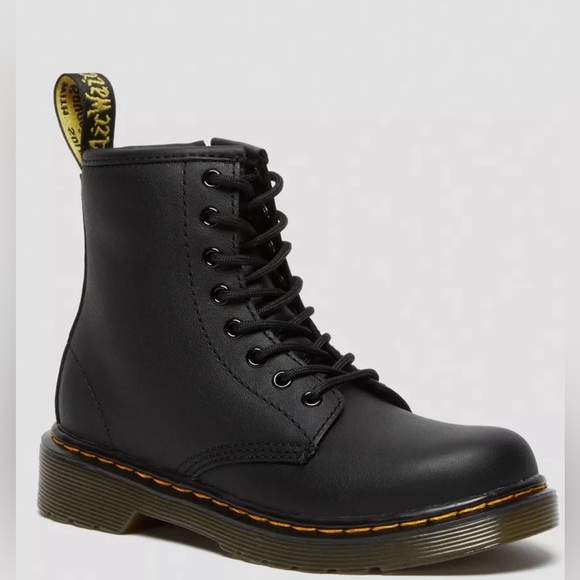 Dr. Martens Shoes - Dr. Martens 1460 Softy T Leather Lace-Up Combat Boots Youth, men, woman